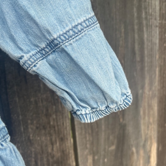 12-18 M Gap Denim Long Sleeved Dress - Picture 7 of 7